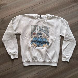 Detroit Lions Men’s Crewneck Size Small White Dead Threads Streetwear